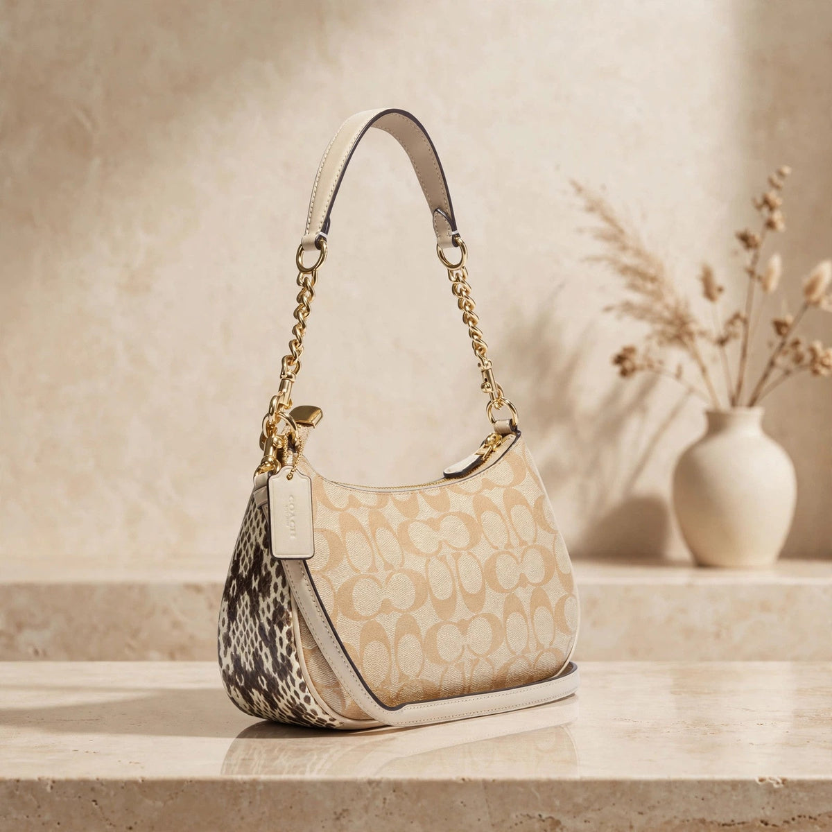 Coach Teri Shoulder Bag – Signature Canvas for Women — warm product photo