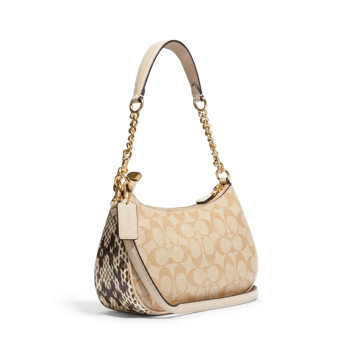 Coach Teri Shoulder Bag – Signature Canvas for Women — white product photo