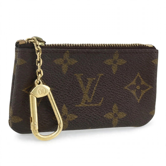 Louis Vuitton Pochette Clés Monogram key pouch on white background