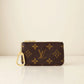 Louis Vuitton Monogram key pouch in cream studio