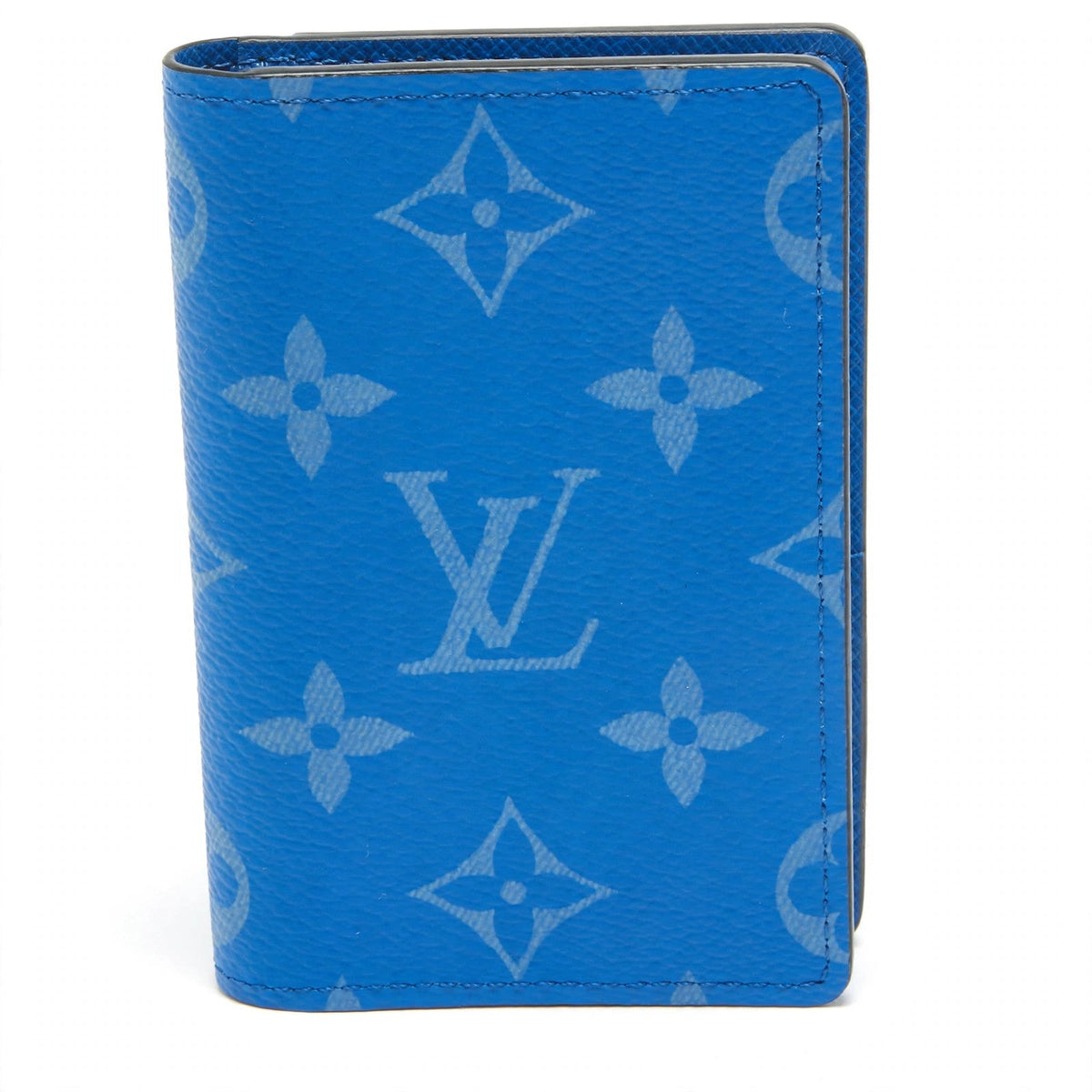 Louis Vuitton Surfin’ Blue Monogram pocket organizer on white background