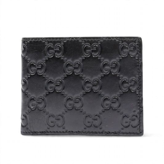 Gucci black Jumbo GG bi-fold wallet on white background