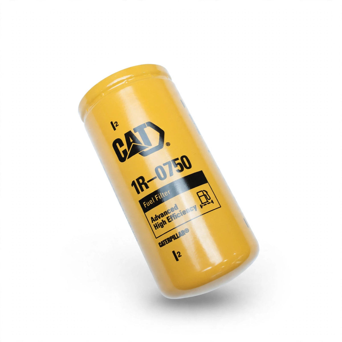 Caterpillar 1R-0750 fuel filter on white background