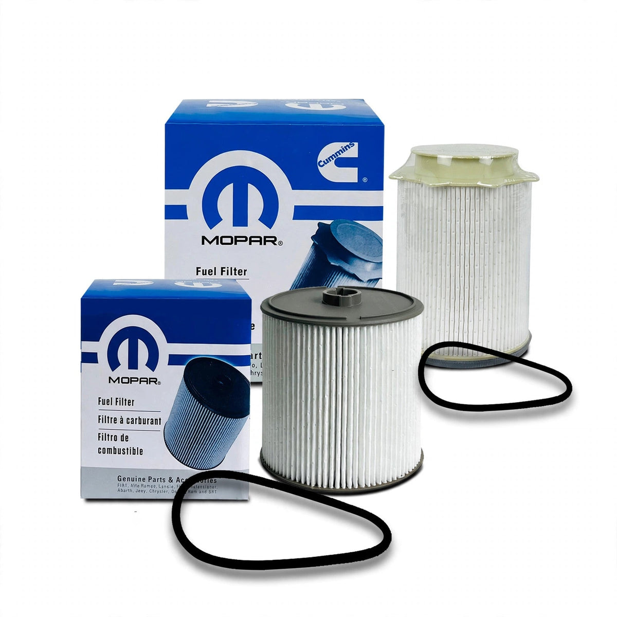 Mopar 68157291AA fuel filter on white background