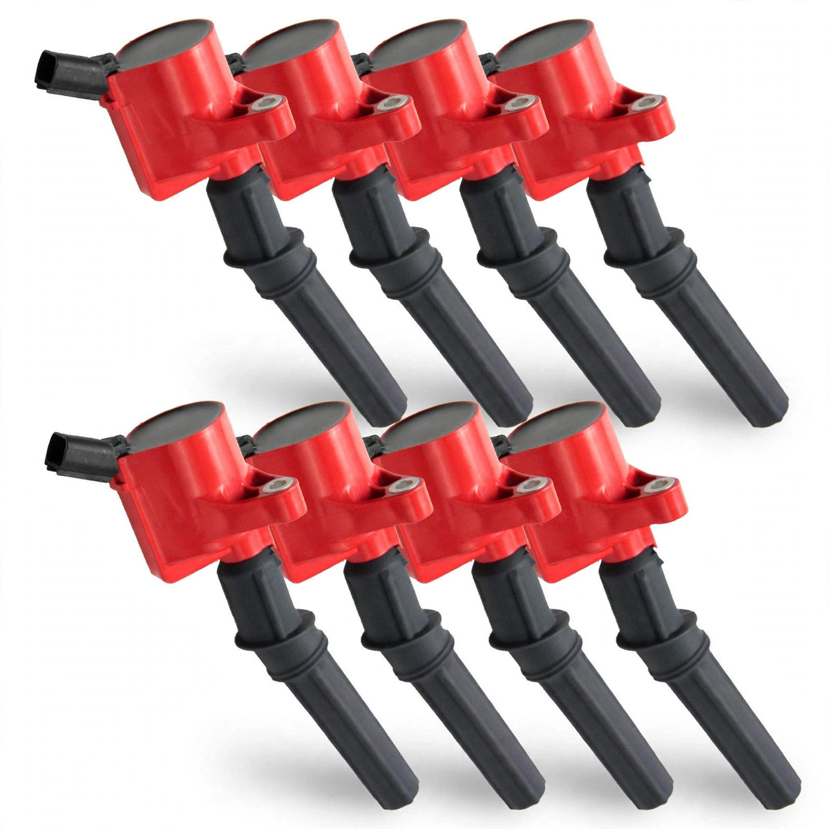 DG508 ignition coils 8-pack on white background