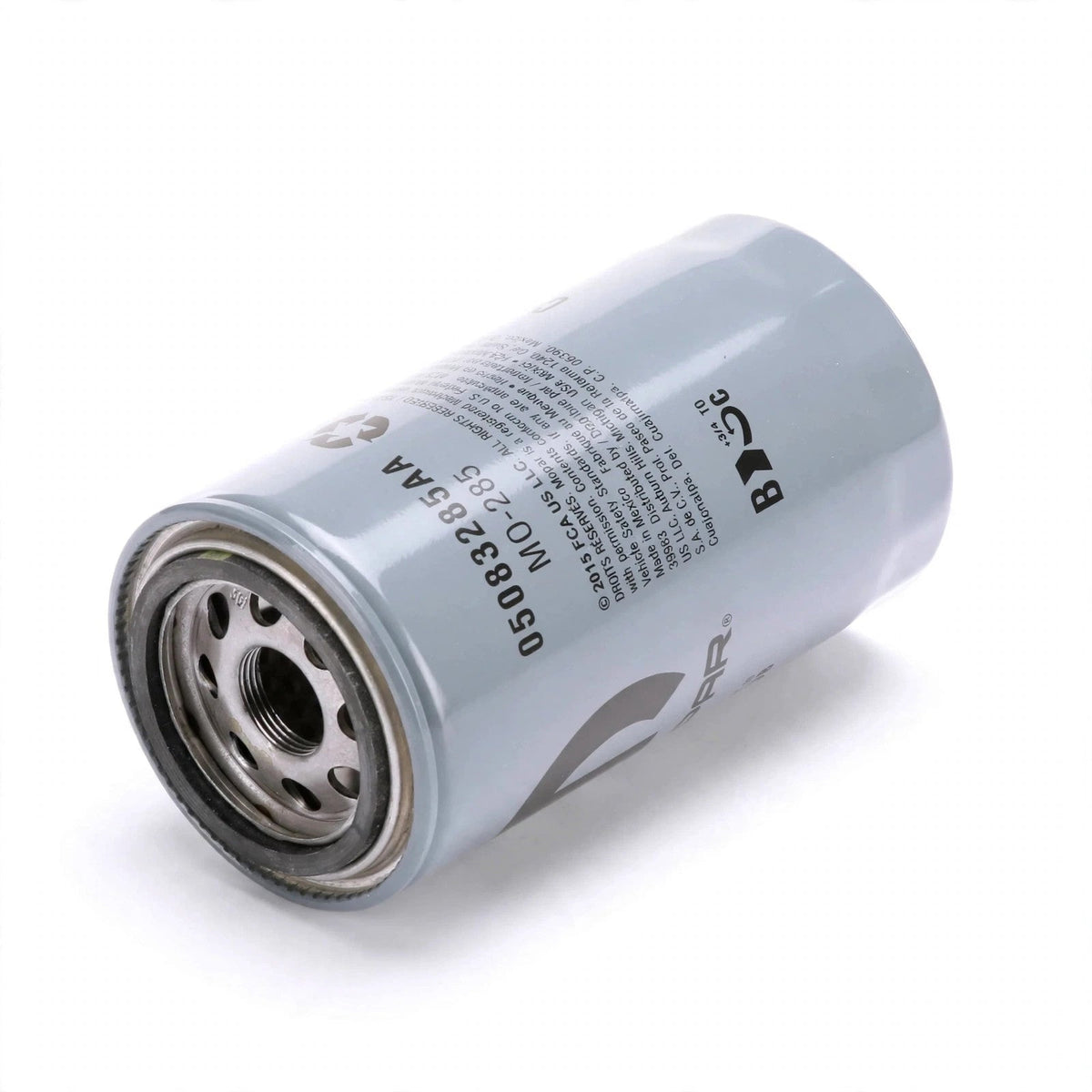 Mopar MO-285 engine oil filter 05083285AA on white background