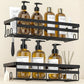 Adhesive shower organizer caddies in cream studio