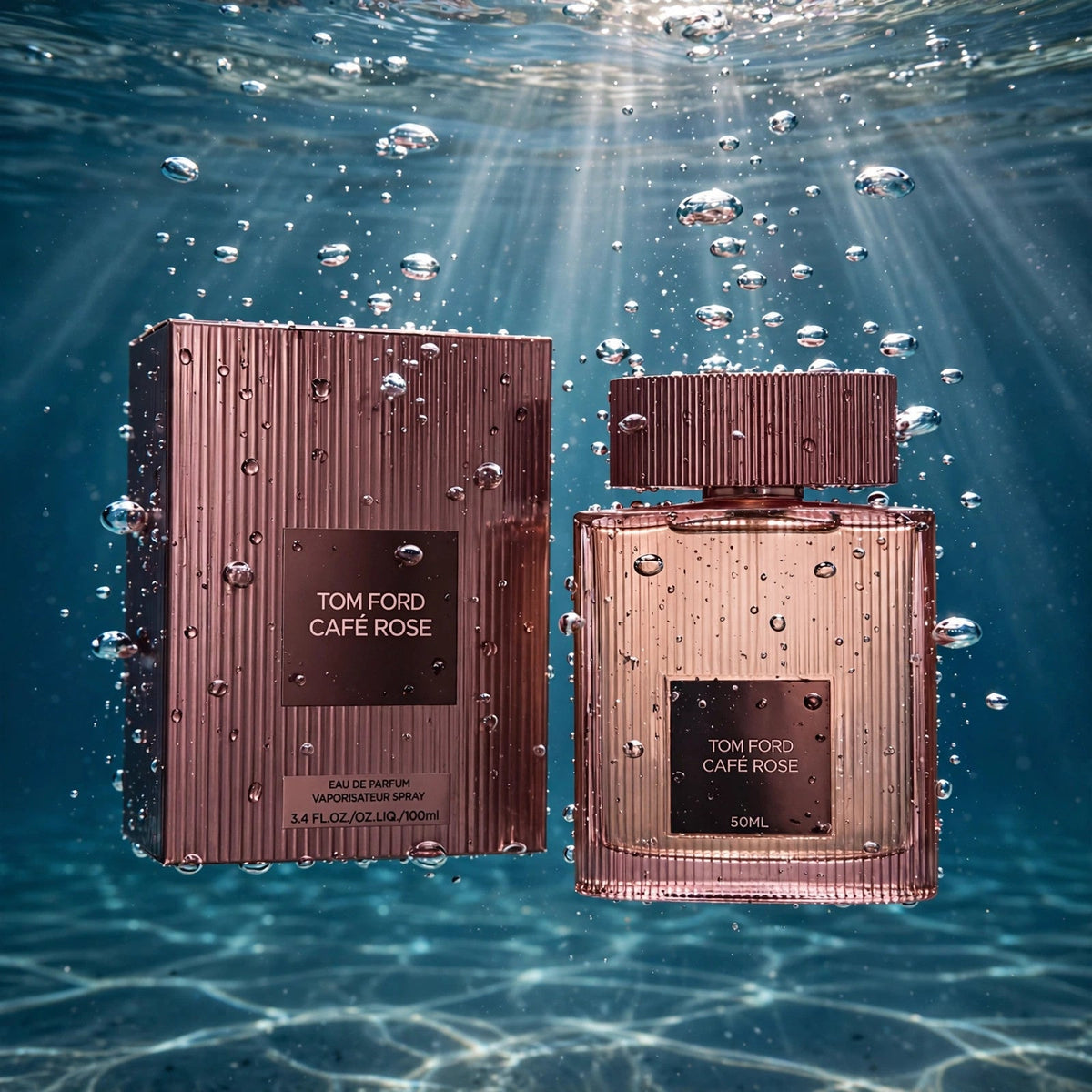Tom Ford Cafe Rose Eau de Parfum 100ml for Women — underwater luxury shot