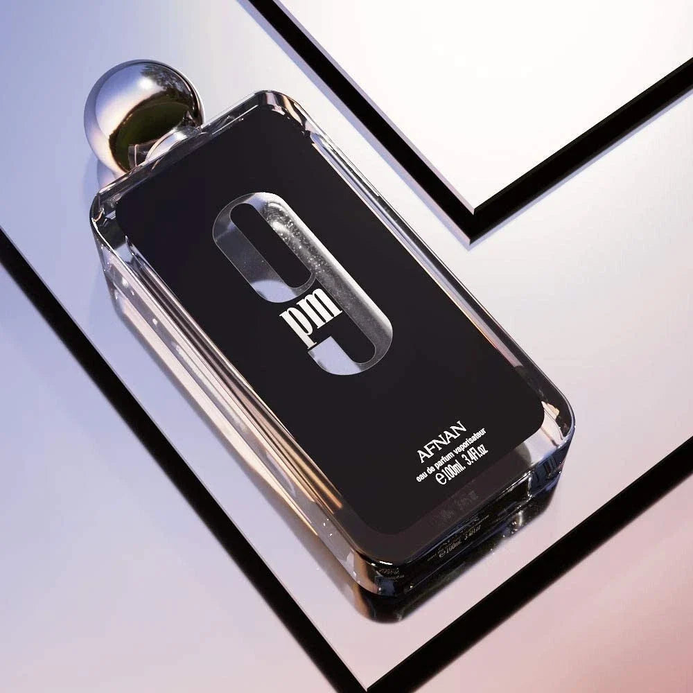 Afnan 9 PM Eau de Parfum 3.4 oz / 100 ml for Men Brand New Original