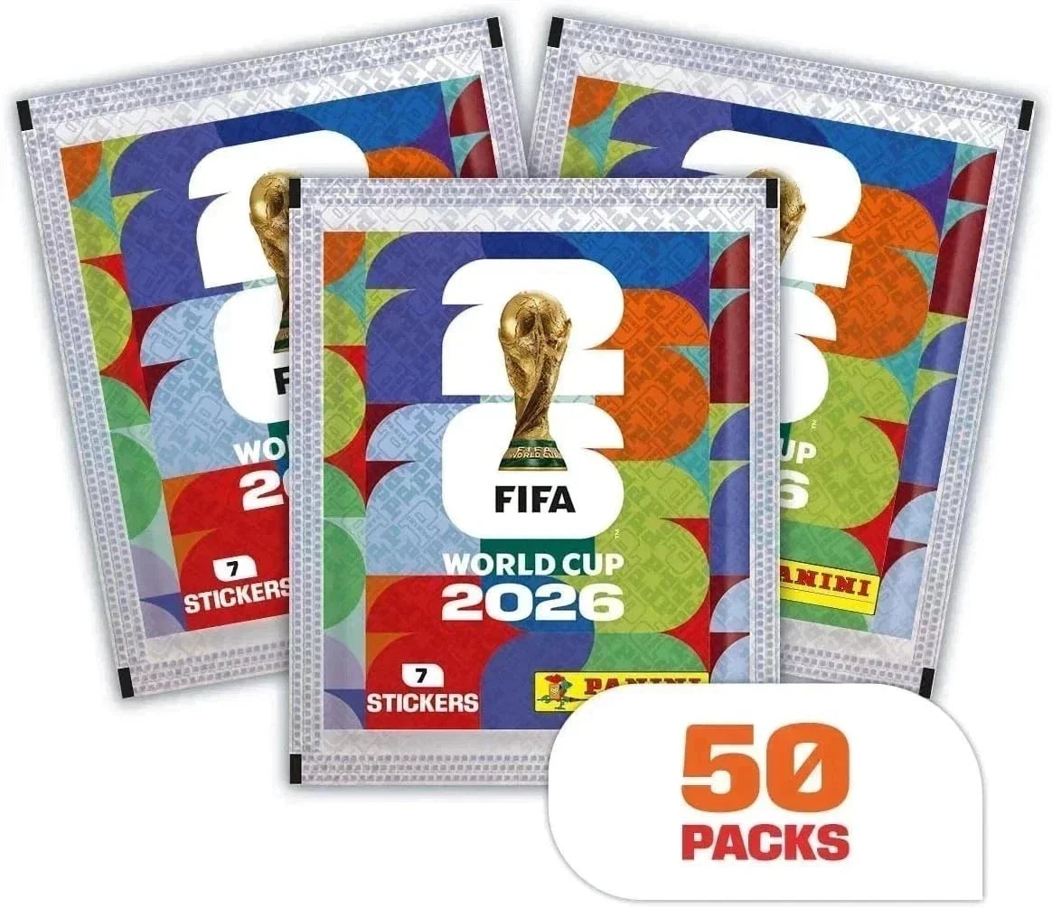 FIFA World Cup 2026 Panini Official Sticker Box – 350 Stickers, 50 Packs