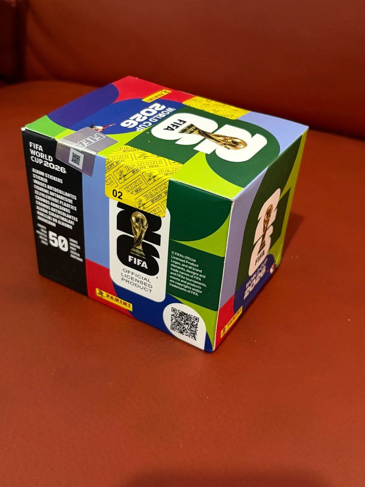 Panini FIFA World Cup 2026 Official Sticker Box – 50 Packs, 350 Stickers