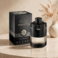 Azzaro The Most Wanted Eau de Toilette Intense 100ml / 3.4oz for Men bottle and box in warm beige studio